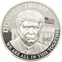 2020 カメルーン ドナルド・トランプ 1000F銀貨－NGC PF70 UC カメルーン 2020 1000フラン 銀貨 NGC PF70UC ドナルド・J・トランプ