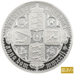セントヘレナ 2022 エリザベス2世 1ポンド 1オンス 銀貨 PCGS PR69DCAM ゴチッククラウン・リバースシールド 52679071