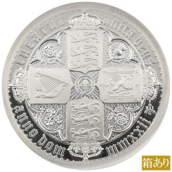 セントヘレナ 2022 エリザベス2世 2ポンド 2オンス 銀貨 PCGS PR68DCAM ゴチッククラウン・リバースシールド 52678933