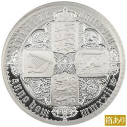 セントヘレナ 2022 エリザベス2世 2ポンド 2オンス 銀貨 PCGS PR70DCAM ゴチッククラウン・リバースシールド 52678934