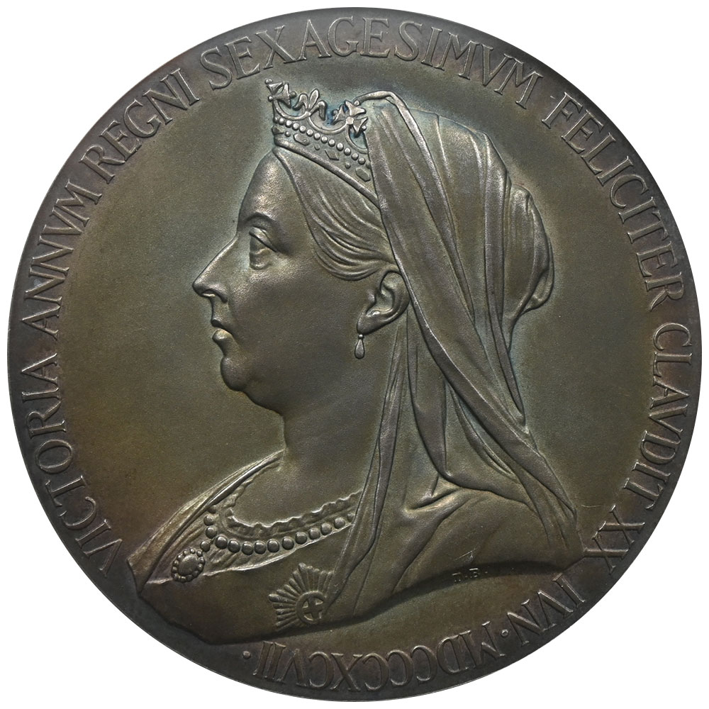 イギリス 1897 ヴィクトリア女王 英国歴史メダル 銀貨 NGC MS65 ダイアモンドジュビリー 6767696001