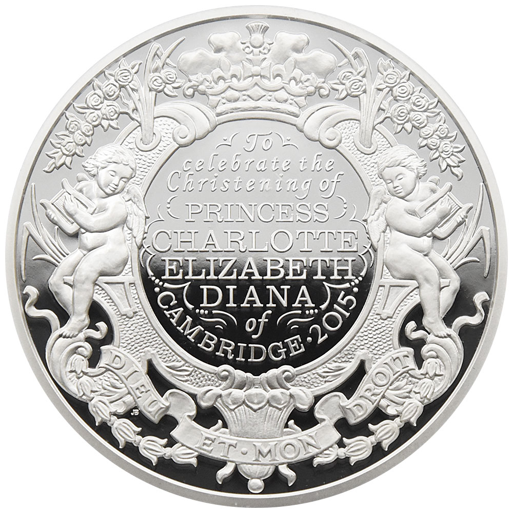 イギリス 2015 エリザベス2世 10ポンド 銀貨 NGC PF69UC シャーロット王女洗礼記念 2802498012