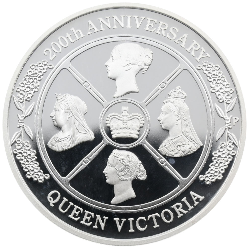 オーストラリア 2019-P エリザベス2世 1ドル 銀貨 PCGS PR70DCAM ヴィクトリア生誕200周年記念 38295998