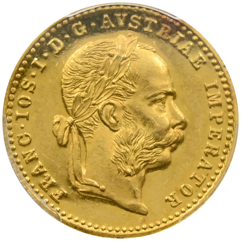 オーストリア 1887 フランツ・ヨーゼフ1世 ダカット 金貨 PCGS MS62PL 47860811