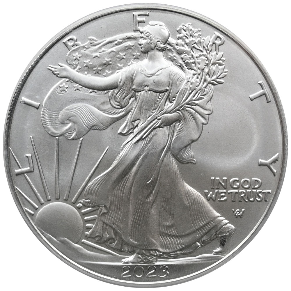 アメリカ 2023 1ドル 銀貨 PCGS MS70 シルバーイーグル 48188281