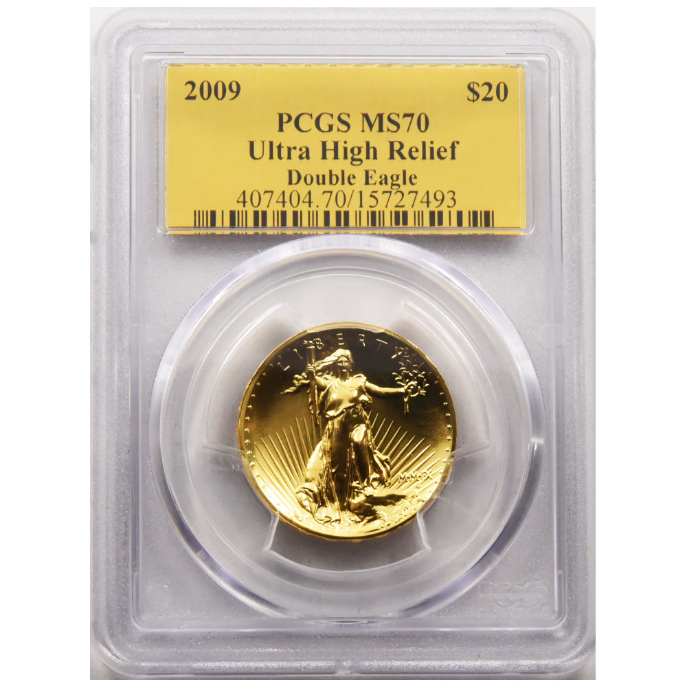 1年保証』 2009 アメリカ ダブルイーグル 金貨 1オンス NGC MS 70 PL ...