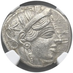 古代ギリシャ アッティカ c.440-404 BC テトラドラクマ 銀貨 NGC Ch AU Strike:5/5 Surface:3/5 アテナのフクロウ 6054887036