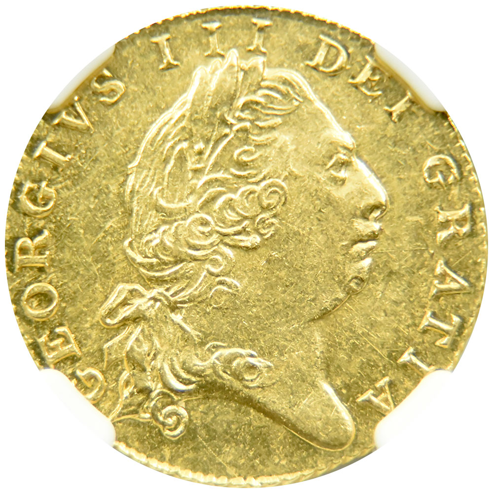 イギリス 1801 ジョージ3世 ハーフギニー 金貨 NGC MS62 6267734002