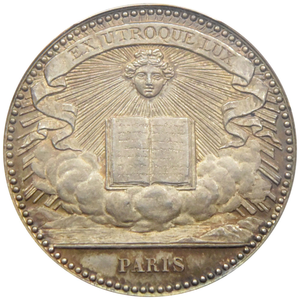 フランス 1847 ジェトン 銀貨 PCGS MS65 書籍出版業者組合創立記念 34161498