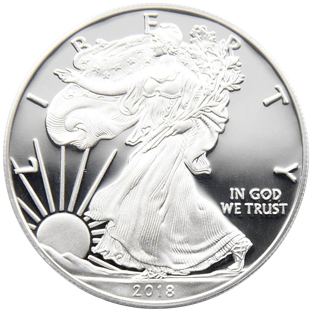 アメリカ 2018-W 1ドル 銀貨 PCGS PR70DCAM シルバーイーグル 自由の女神 リバティ 34832295