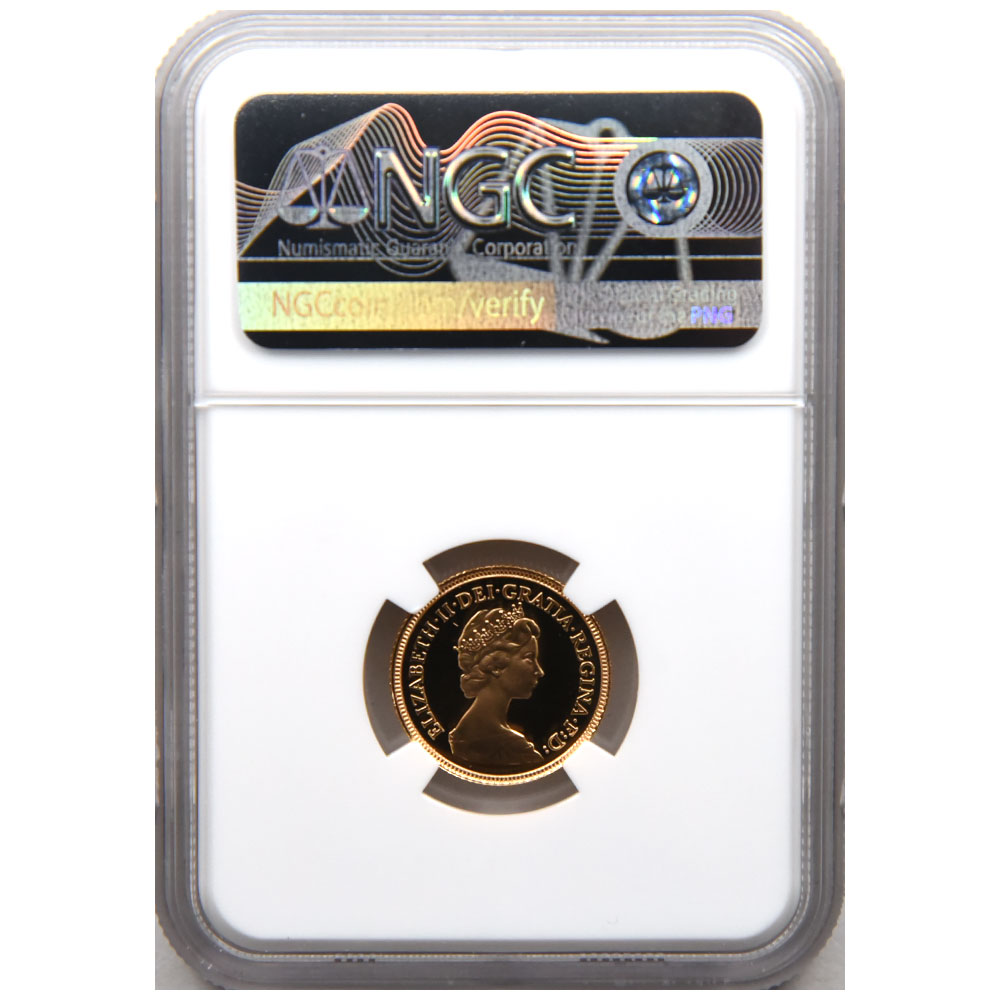 イギリス 1983 エリザベス２世 1/2ソブリン 金貨 NGC PF 69 ULTRA