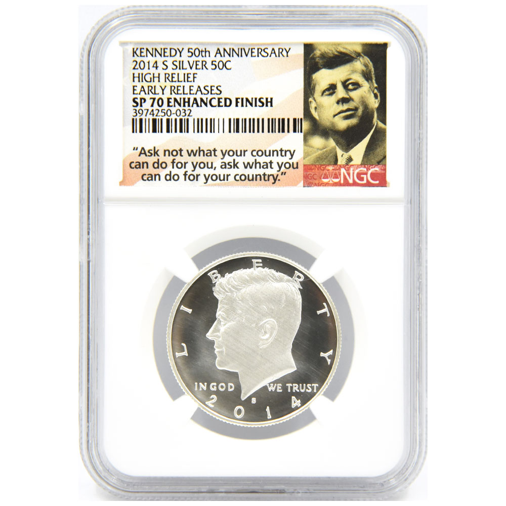 経典 50セント ケネディ アメリカ 1965年 銀貨 MS66 NGC コレクション 