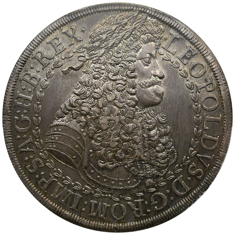 オーストリア (1657-05) レオポルト1世 2ターラー 銀貨 PCGS MS63 81196402