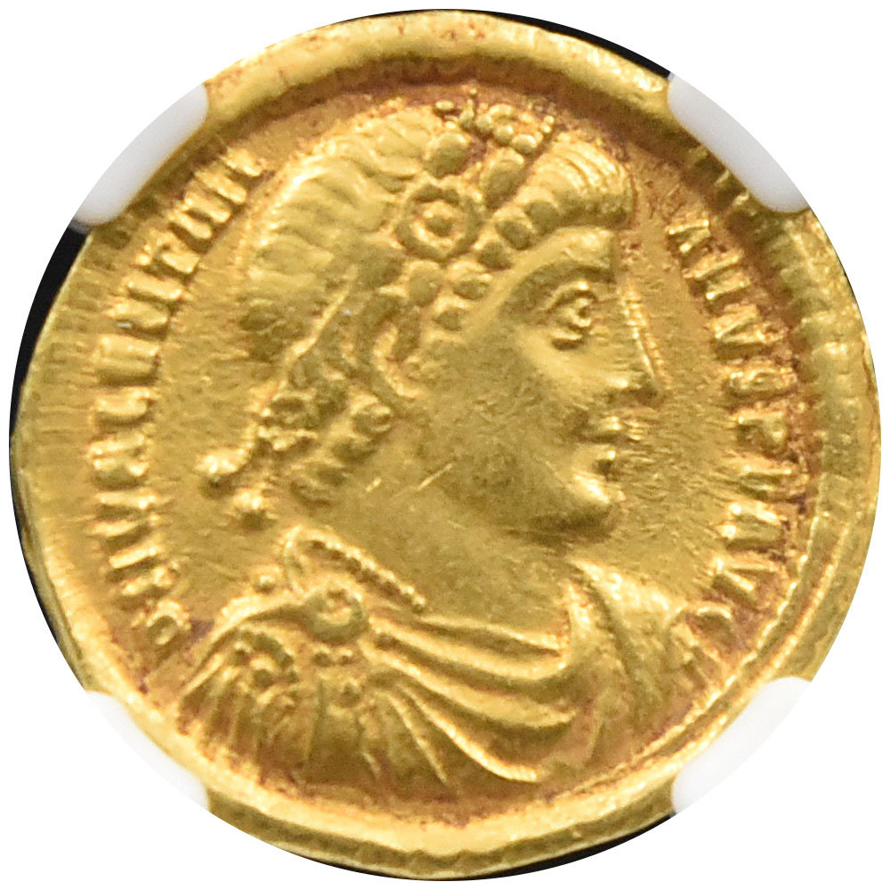 西ローマ帝国 AD 364-375 ウァレンティニアヌス1世 ソリダス 金貨 NGC Ch VF　Strike: 5/5 Surface: 2/5 3959456018