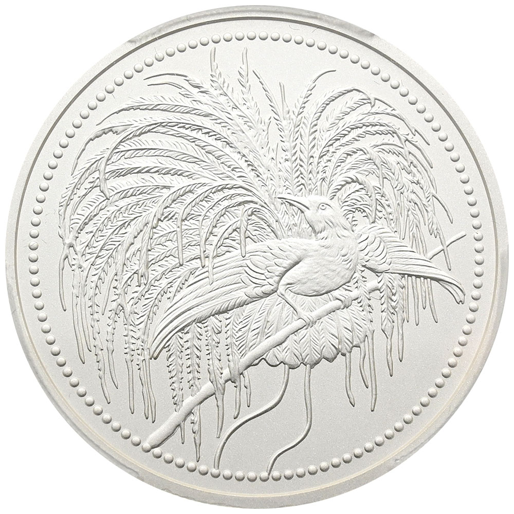 パプアニューギニア 2020 20キナ 銀貨 PCGS PR70 極楽鳥 43584763