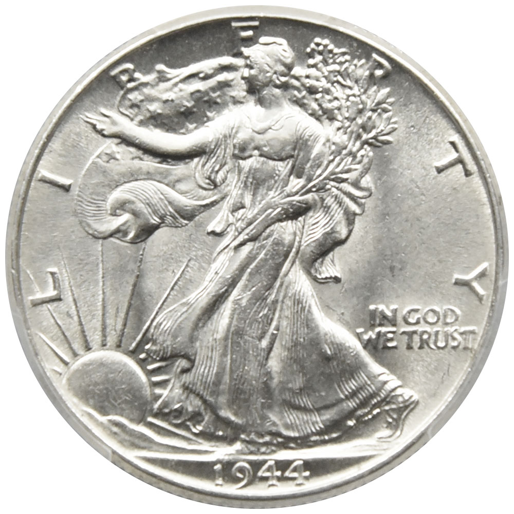 アメリカ 1944 50セント 銀貨 PCGS AU58 シルバーイーグル 自由の女神 リバティ 42544753