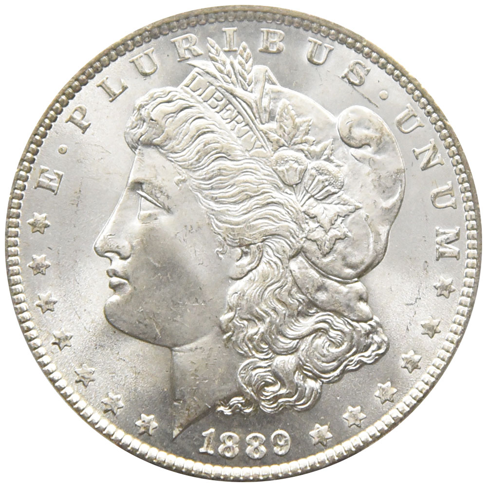 アメリカ 1889 1ドル 銀貨 PCGS MS65 モルガンダラー 82997369