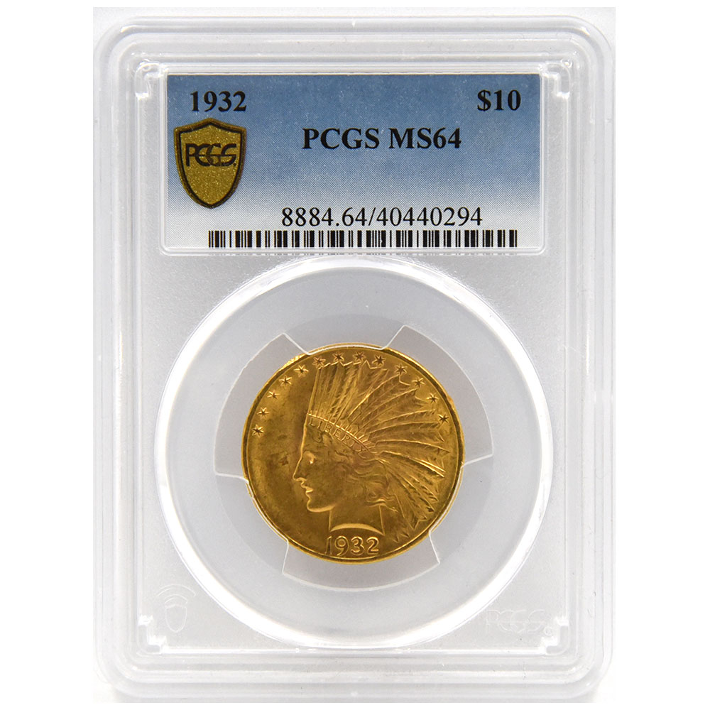 アメリカ 1932 10ドル 金貨 PCGS MS64 イーグル インディアンリバティ