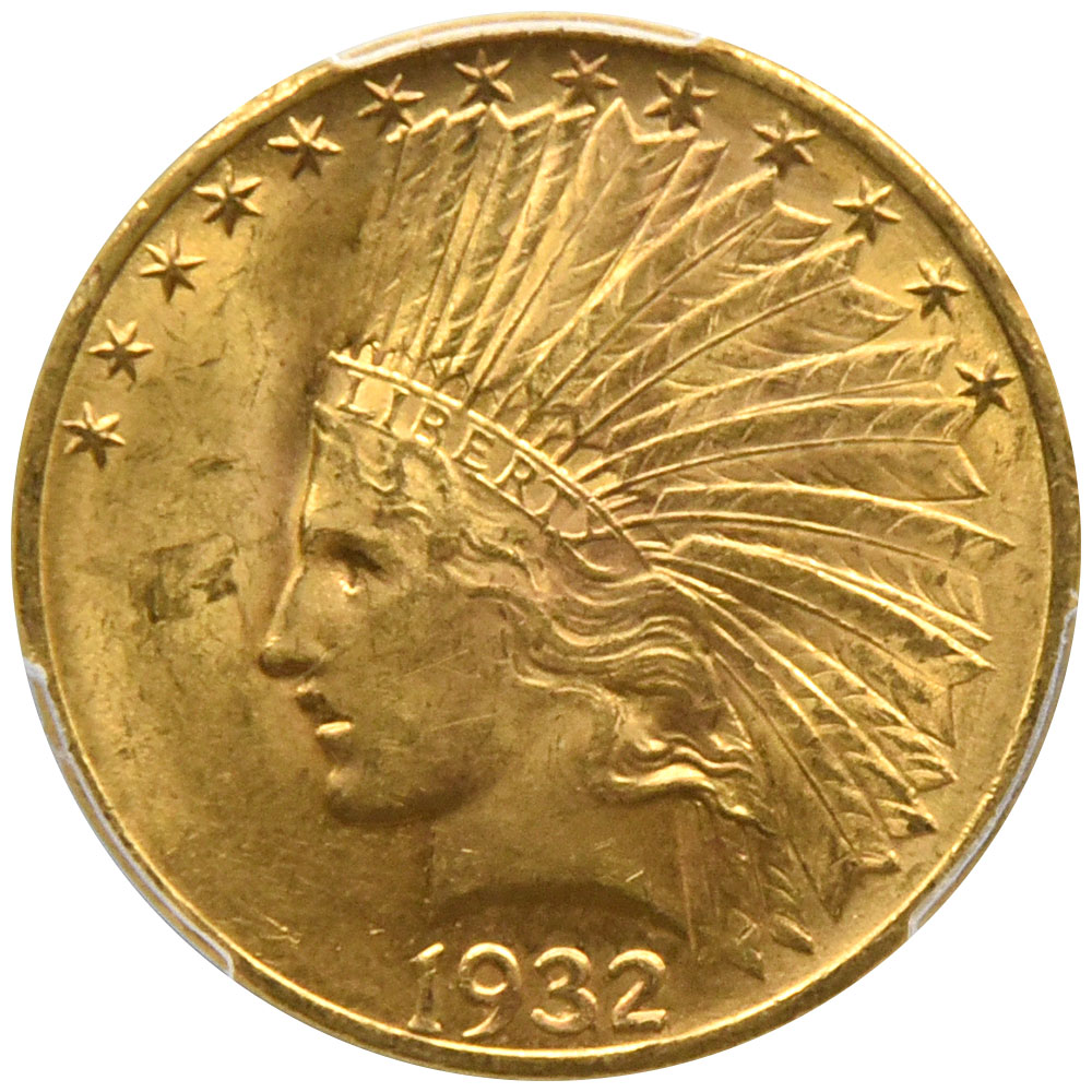アメリカ 1932 10ドル 金貨 PCGS MS64 イーグル インディアンリバティ 40440294