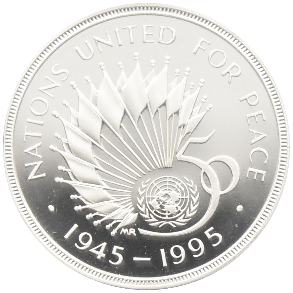イギリス 1995 エリザベス2世 2ポンド 銀貨 NGC PF69UC 国連 50周年記念 4235776005