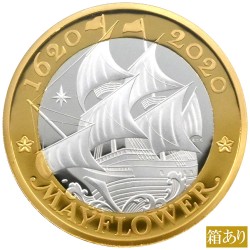 イギリス 2020 エリザベス2世 2ポンド ピエフォー 銀貨 NGC PF70UC メイフラワー号出航400周年 5878509017