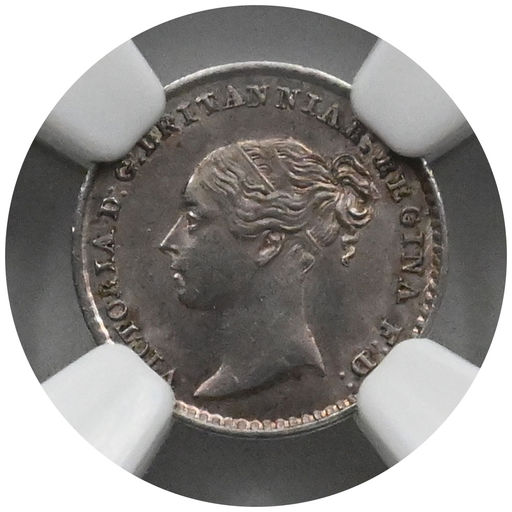 イギリス 1860 ヴィクトリア 1ペニー 銀貨 NGC MS62 マウンディコイン 2871981007