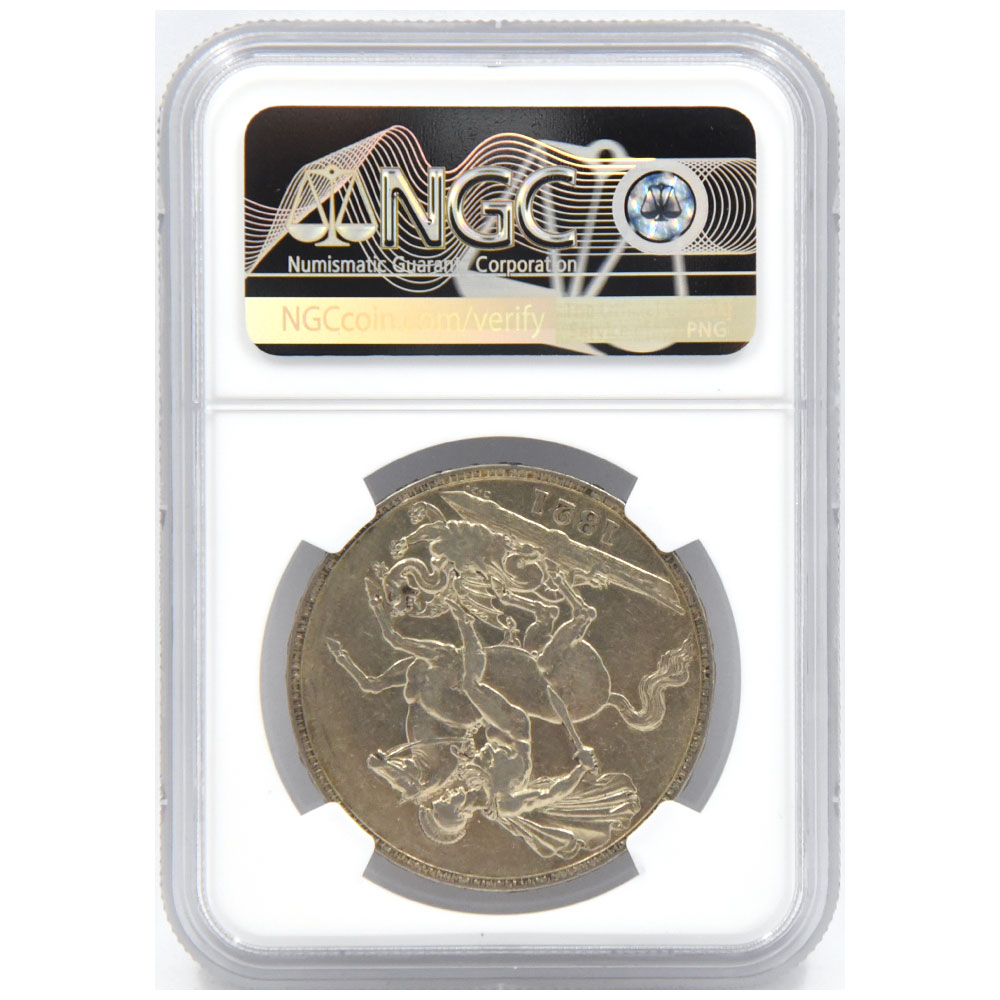 イギリス連合王国ロンドン 1821年 クラウン銀貨 ジョージ4世 NGC UNC 