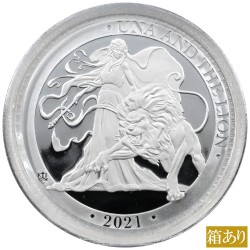 セントヘレナ 2021 エリザベス2世 2ポンド 2オンス 銀貨 PCGS PR69DCAM ウナ＆ライオン 44879053