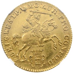 オランダ 1751 14グルデン 金貨 NGC MS62 ナイトライダー 6137612002