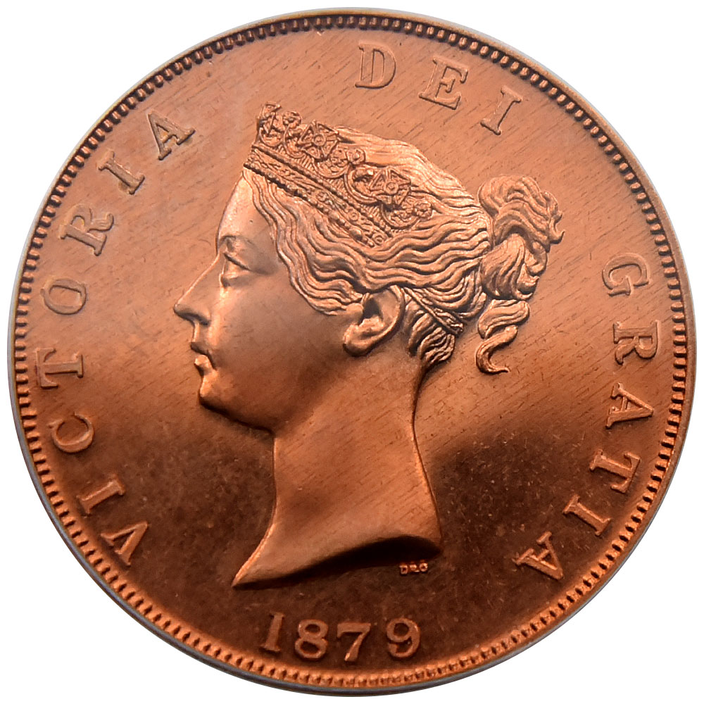 イギリス 1879  ヴィクトリア女王 クラウン 銅貨 PCGS PR66RD 35524758