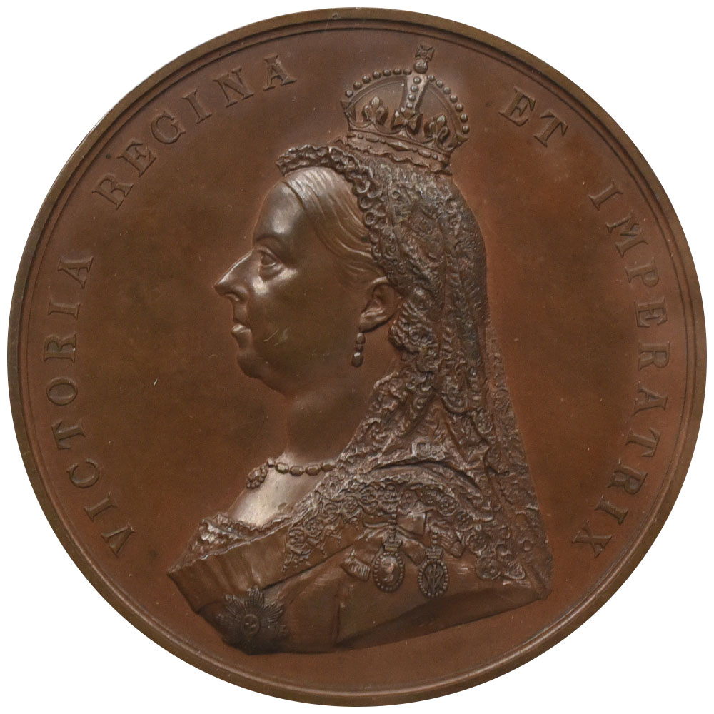 イギリス 1887 ヴィクトリア女王 銅メダル NGC MS64BN ゴールデンジュビリー 2107987004