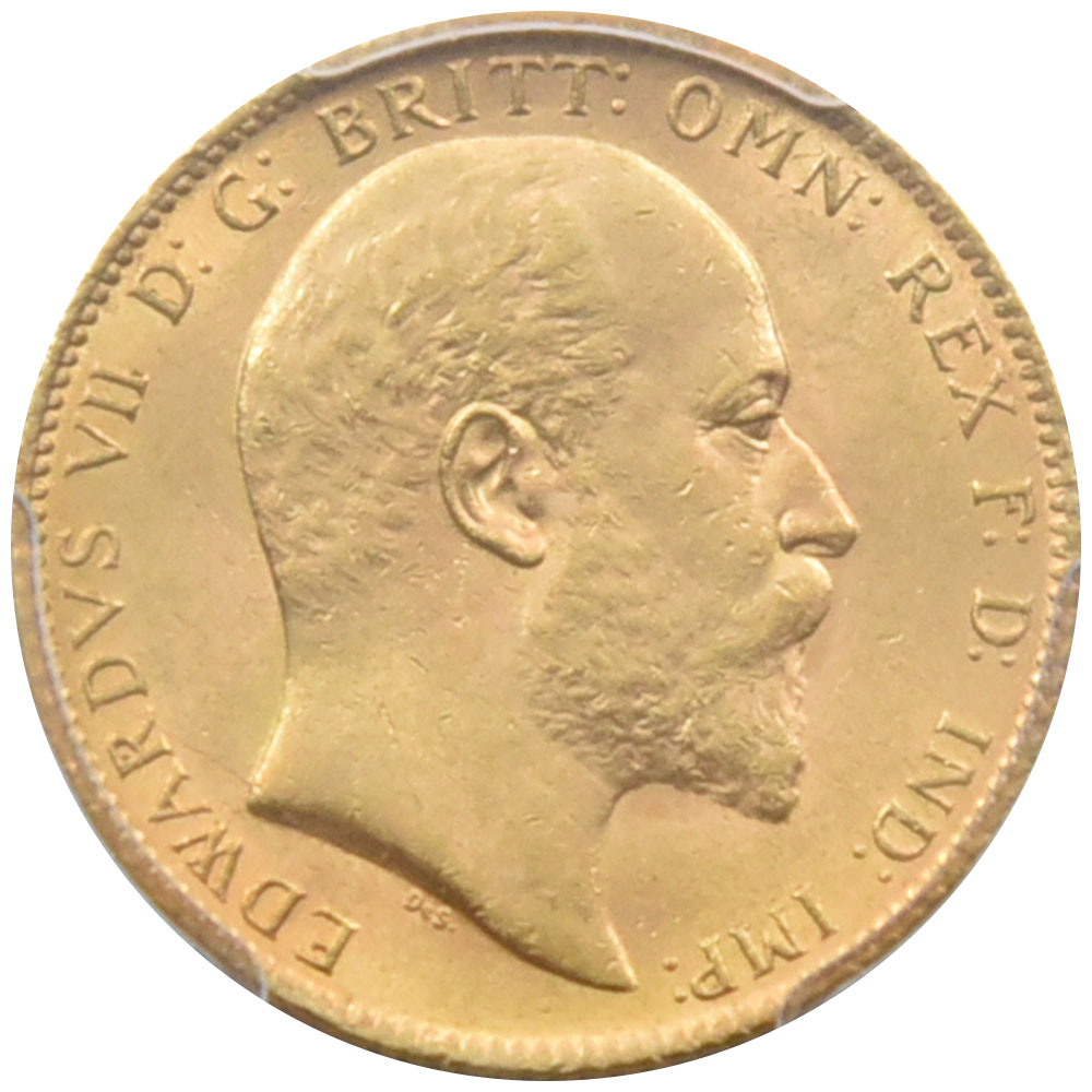 イギリス 1903 エドワード7世 ソブリン 金貨 PCGS MS62 聖ジョージの竜退治 28667257