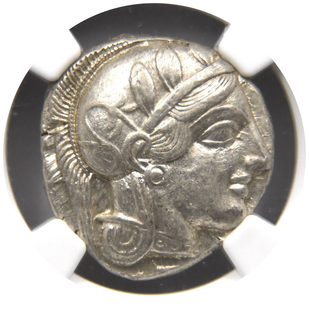 440-404年 古代 ギリシャ アテナ NGC 銀貨 アンティーク コイン