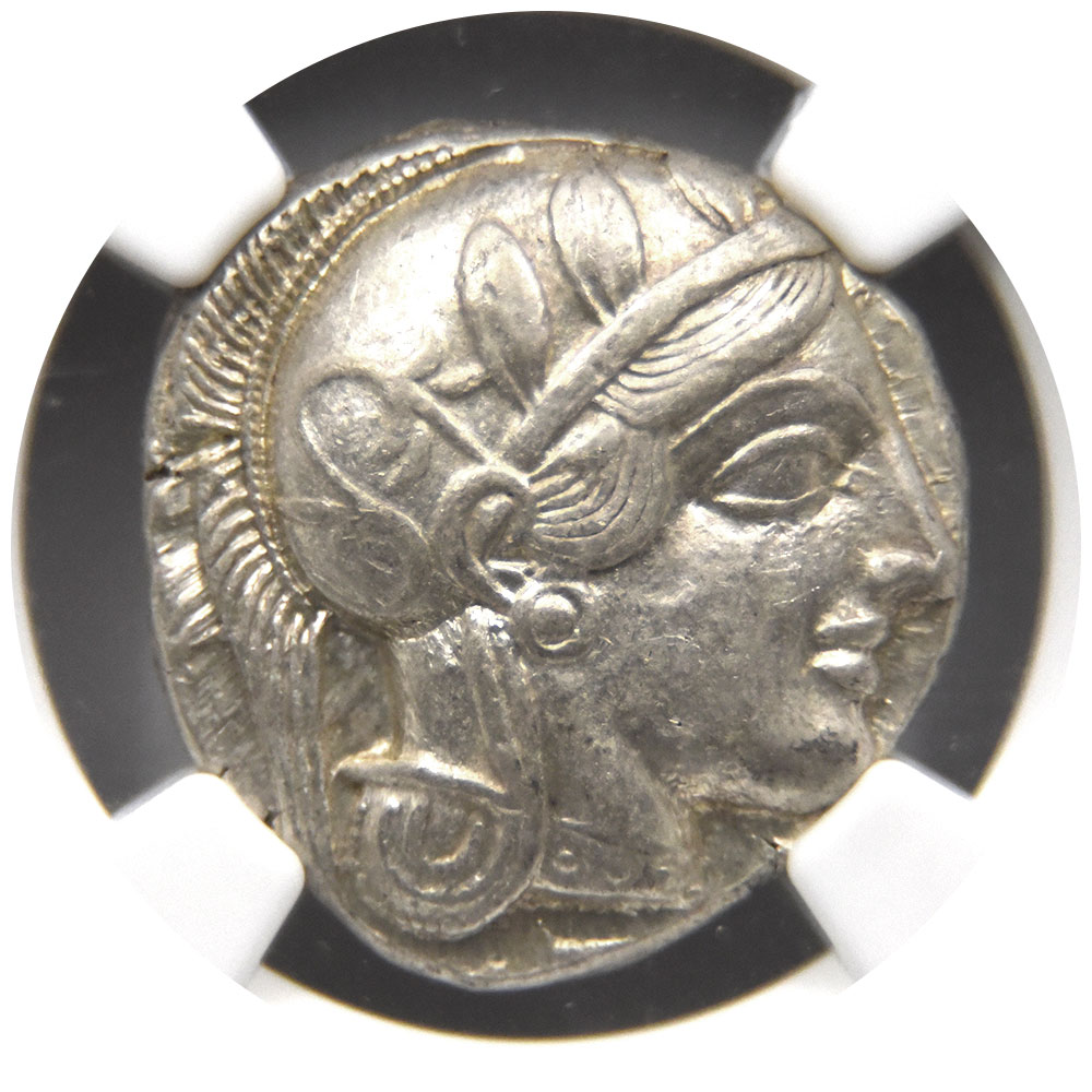 古代ギリシャ c.440-404 テトラドラクマ 銀貨 NGC Ch AU Strike: 5/5