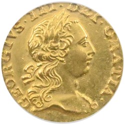 イギリス 1762 ジョージ3世 1/4ギニー 金貨 NGC MS62 3160203003