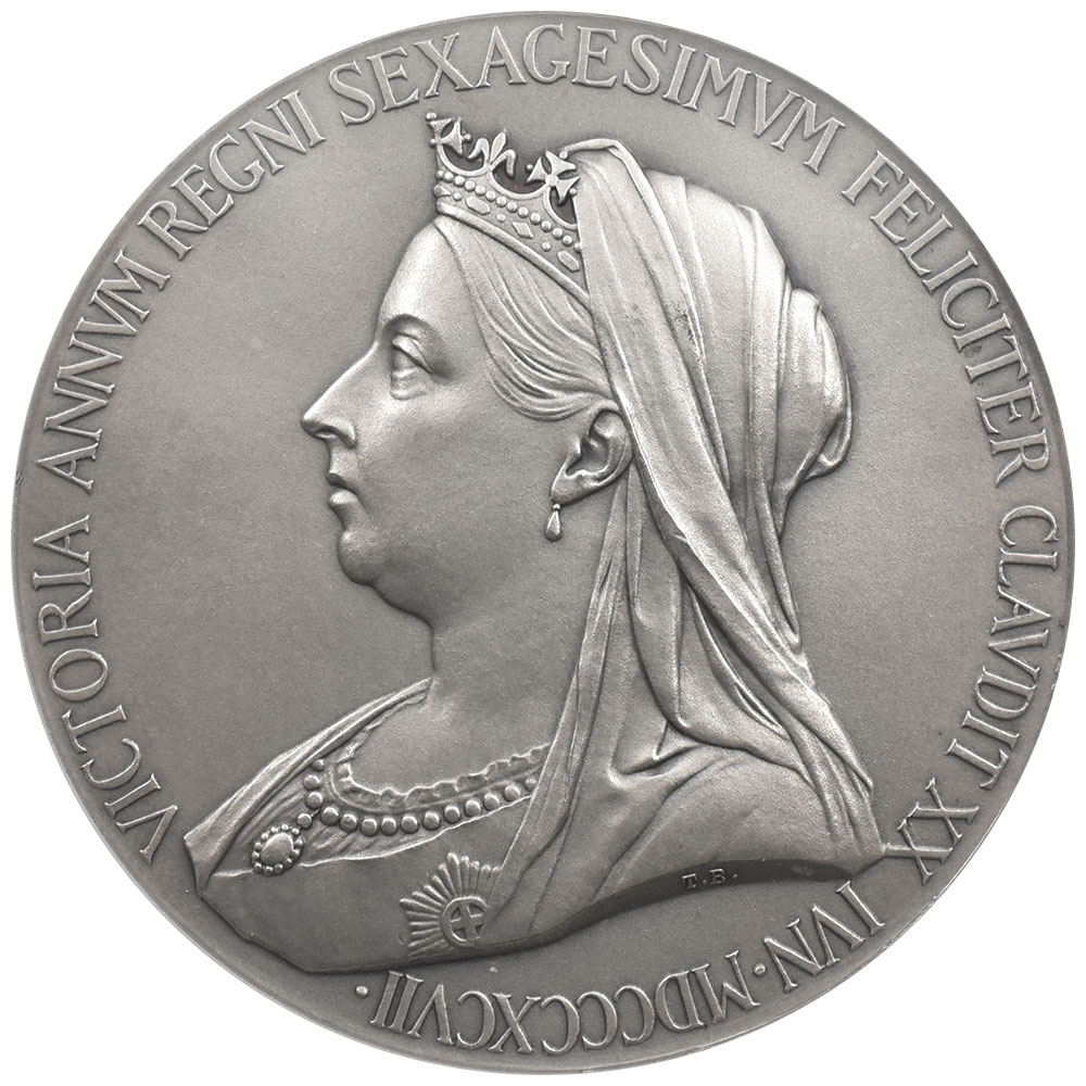 イギリス 1897 ヴィクトリア女王 メダル 銀貨 NGC MS 63 ダイヤモンド 