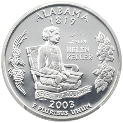 アメリカ 2003-S 25セント 銀貨 PCGS PR69DCAM 50州記念 アラバマ州 42521857