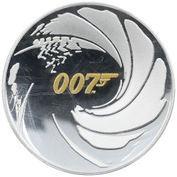 ツバル 2020 エリザベス2世 1ドル 銀貨 PCGS PR69DCAM 007 ジェームズ・ボンド 40452247