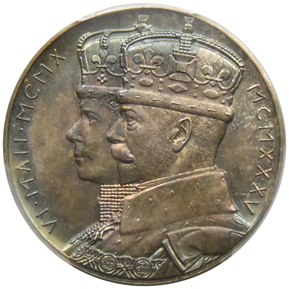 イギリス 1935 ジョージ5世 メダル 銀貨 PCGS SP 65 38963114