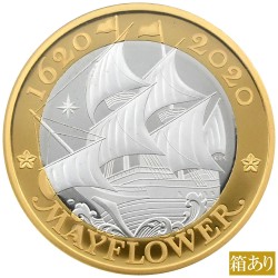 イギリス 2020 エリザベス2世 2ポンド 銀貨 NGC PF69UC メイフラワー号出航400周年 5879279043