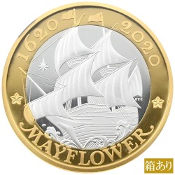 イギリス 2020 エリザベス2世 2ポンド 銀貨 NGC PF70UC メイフラワー号出航400周年 5878509025
