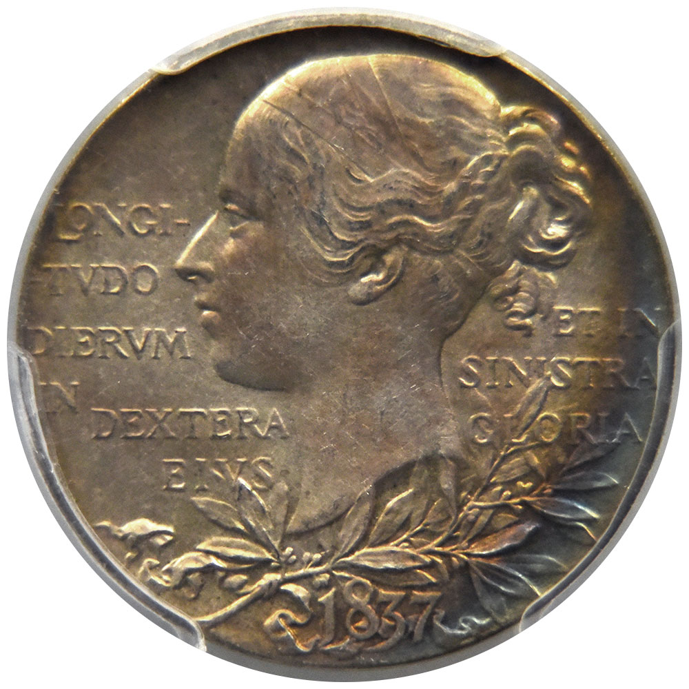 イギリス 1897  ヴィクトリア女王 メダル 銀貨 PCGS SP61 ダイアモンドジュビリー 36688940
