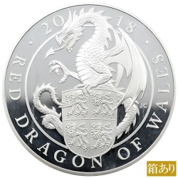 イギリス 2018 エリザベス2世 10ポンド 5オンス 銀貨 NGC PF68UC クイーンズビースト ウェールズのレッドドラゴン 6106041001
