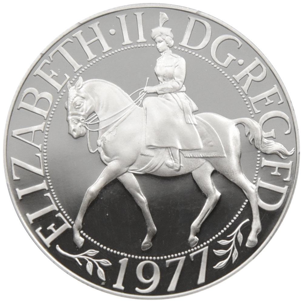 イギリス 1977 エリザベス2世 25ペンス 銀貨 PCGS PR68DCAM 即位25周年記念シルバージュビリー 45368678