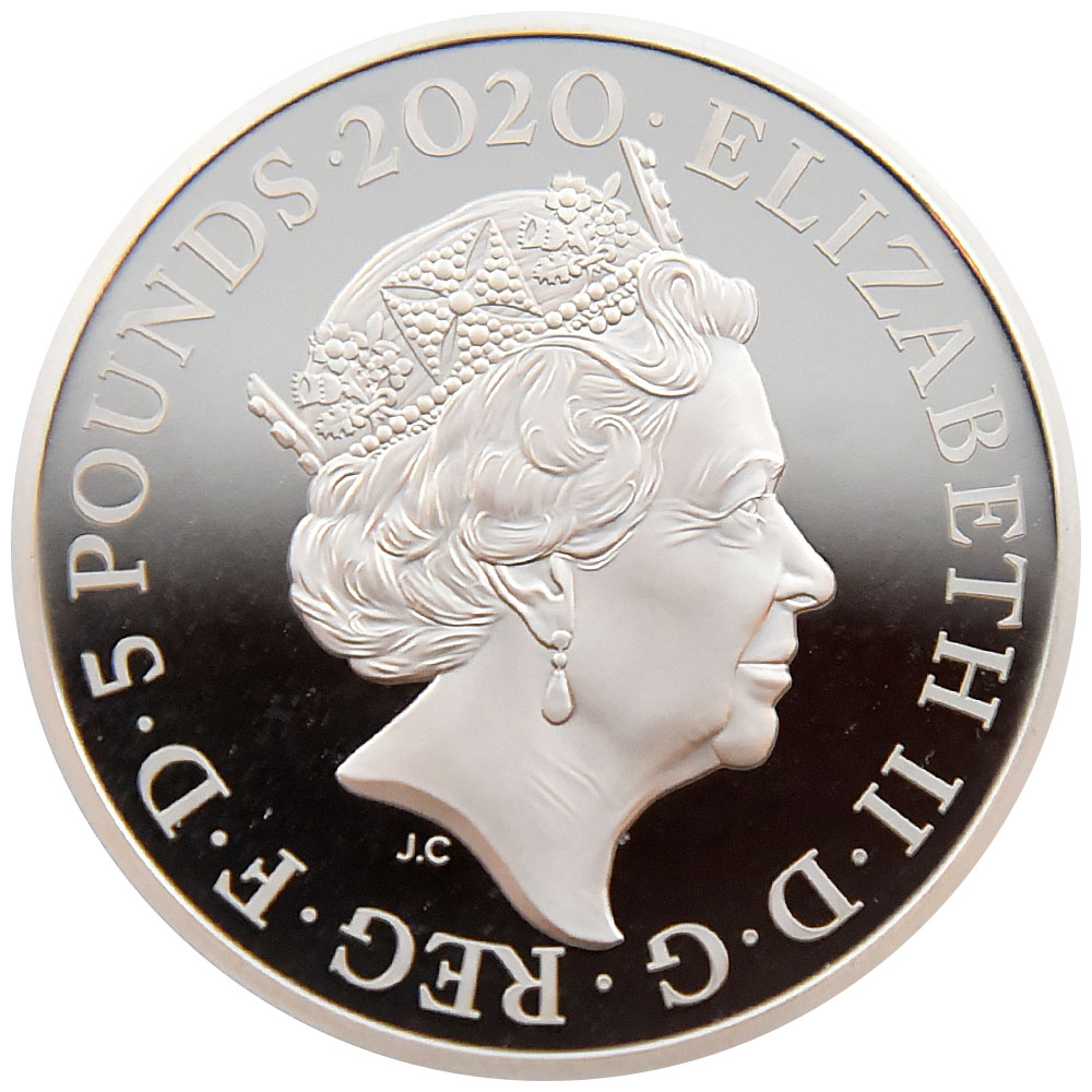 2020年 ジェームズ・ボンド 2ポンド 1オンス 銀貨