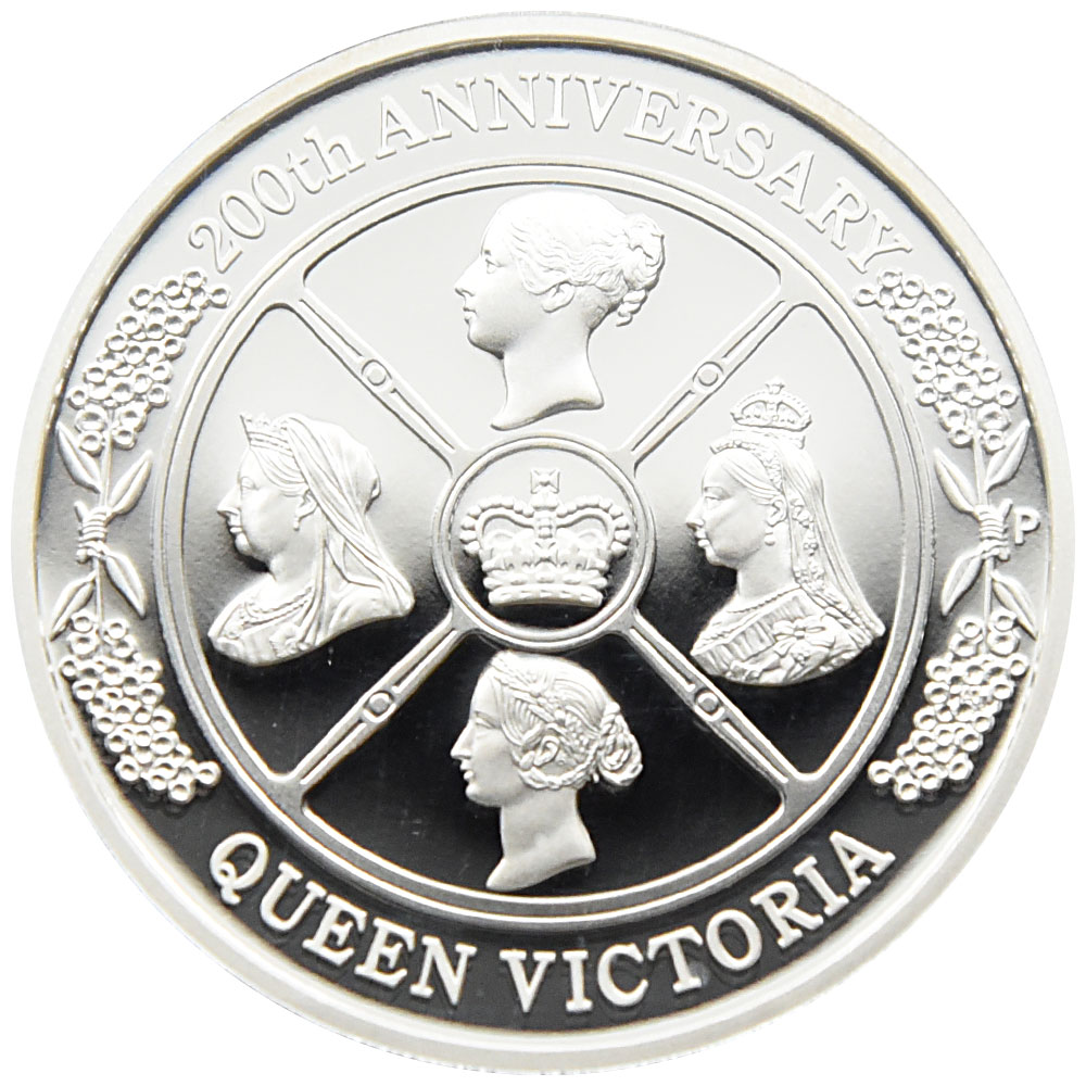 オーストラリア 2019 エリザベス2世 1ドル 銀貨 PCGS PR70DCAM ヴィクトリア女王生誕200周年記念 38296033