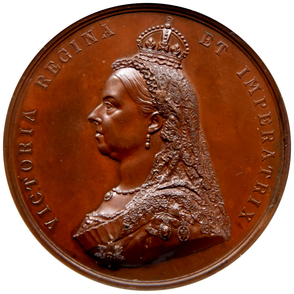 イギリス 1887  ヴィクトリア女王 銅メダル NGC MS 63 BN ゴールデンジュビリー 2107987002