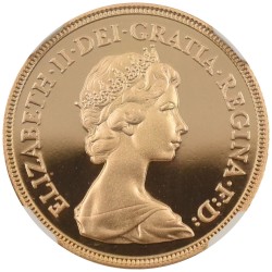 イギリス 1980 エリザベス2世 1ソブリン 金貨 NGC PF70UC 聖ジョージの竜退治 6946922002