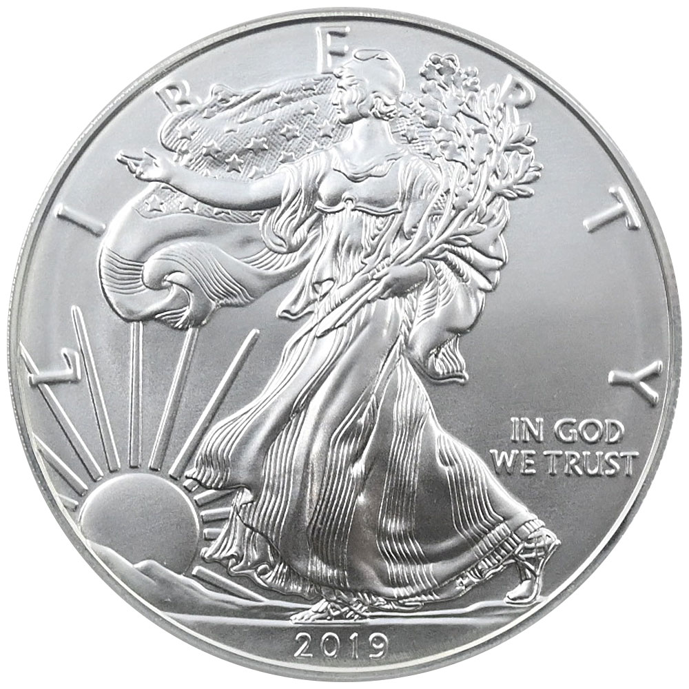 アメリカ 2019 1ドル 銀貨 PCGS MS70 シルバーイーグル 40631063