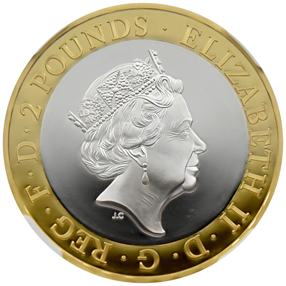 イギリス 2020 エリザベス２世 2ポンド 銀貨 NGC PF 70 ULTRA CAMEO